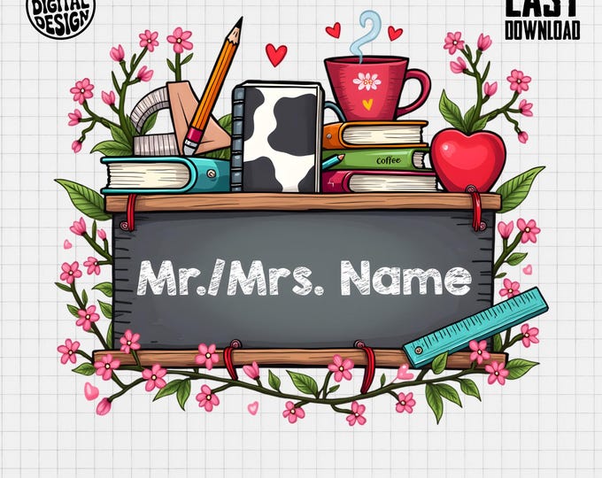 Personalized Teacher T Shirt, Custom Name Classroom Tee, Teacher Appreciation Gift, Back to School Tee, End of Year Gift for Teacher