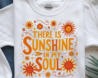 Sunshine Quote PNG: Retro Boho Sublimation Design (Digital Download