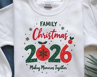 Family Christmas 2026 PNG: Holiday Ornament Design (Digital Download