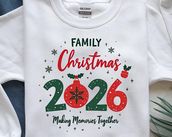 Family Christmas 2026 T-Shirt, Making Memories, Holiday Season Tee, Christmas Ornament Shirt, Xmas Gift Idea, Matching Family Shirts