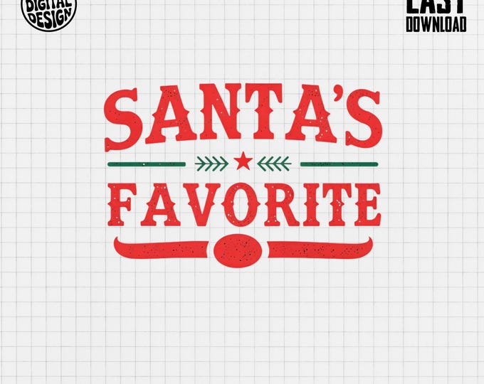 Santas Favorite Tshirt, Christmas Holiday TShirt, Festive Graphic Tee, Holiday Cheer T Shirt, Santa Claus Gift, Christmas Gift for Men Women