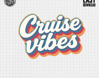 Cruise Vibes T-Shirt: Retro Vacation Design (Digital Item