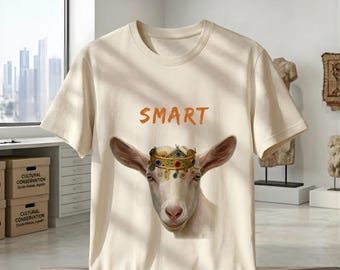 Smart King Goat Print – Berber Crown, Moroccan Ethnic Art (Digital Download)