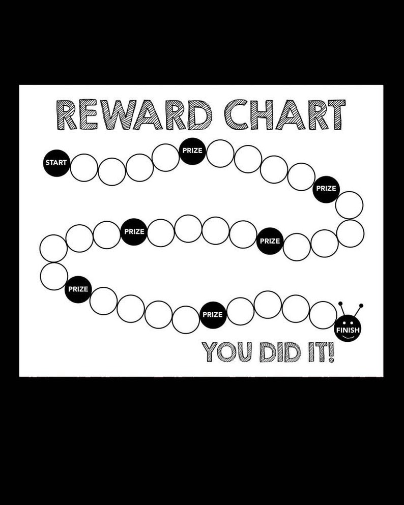 Black And White Reward Chart