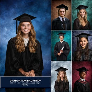 Graduation Digital Backdrops: Classic Senior Session Photo Background for Photoshop, Class Picture Backdrop Digital Download