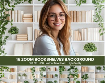 White Zoom Background - Modern Office Virtual Background for Professional Home Meetings, High-Quality Zoom Backdrop for Work