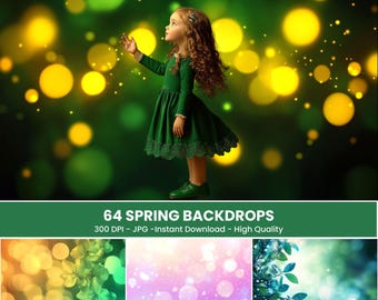 64 Cenários para Fotografia de Primavera: Estúdio de Retratos da Natureza (Download Digital)