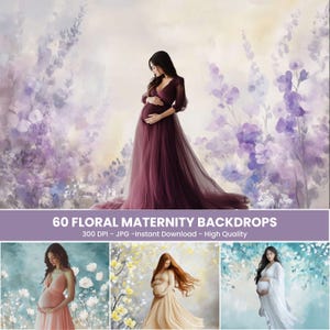 60 FLORAL BACKDROPS Digital Backdrop Overlay Maternity Backdrop Digital Floral Overlays Art Floral Overlays Fine Art Studio Backdrop Art