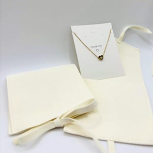Bridesmaid Bracelet Set, Initial Heart Jewelry, Personalized Pouch Gift, Custom Wedding Party Favor