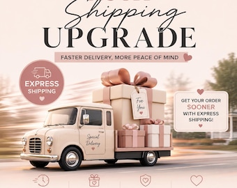 Rush Shipping Upgrade, Express Delivery Add-On, Priority Shipping Upgrade for Existing Etsy Orders