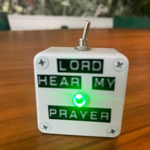 Handmade 'Lord Hear My Prayer' Box with Blinking LED Light