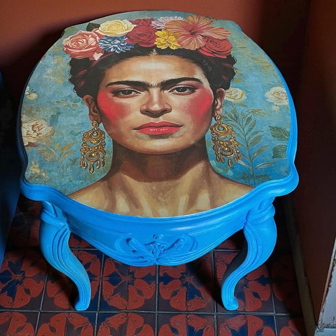 Frida Kahlo Decoupage Table - Etsy UK