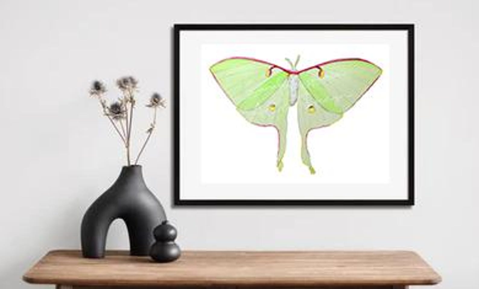 Luna Moth Original Watercolor Art Print / Watercolor Art / Luna Moth ...