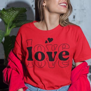 Love Tee - Camiseta de Amor voor Damas, T-shirt uniseks, Valentijnsdagshirt, romantisch cadeau voor haar, bijpassend T-shirt stellen, relatie