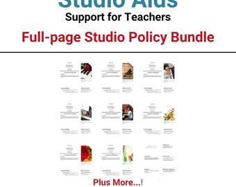 EDITABLE Music Studio Policy Template - Digital Printable - Etsy Israel