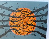 Fallen Moon 11x14 acrylic painting