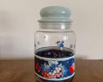 Vintage 1989 Hallmark Blueberry Fruit Canister/Jar