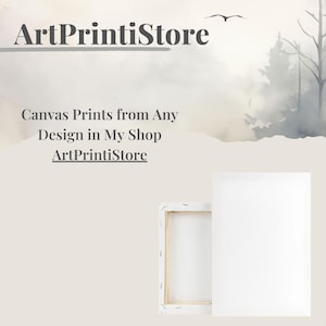 Custom Canvas Wall Art Unframed Print from Shop Gallery Wrap Ready to Hang Decor