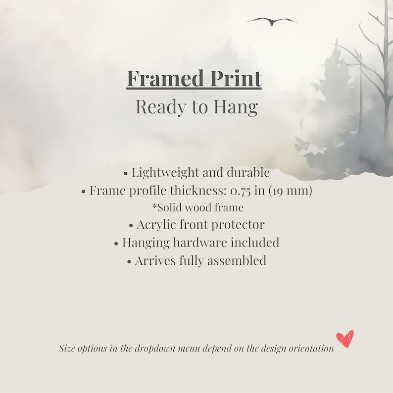 The image is a framed print that is ready to hang.