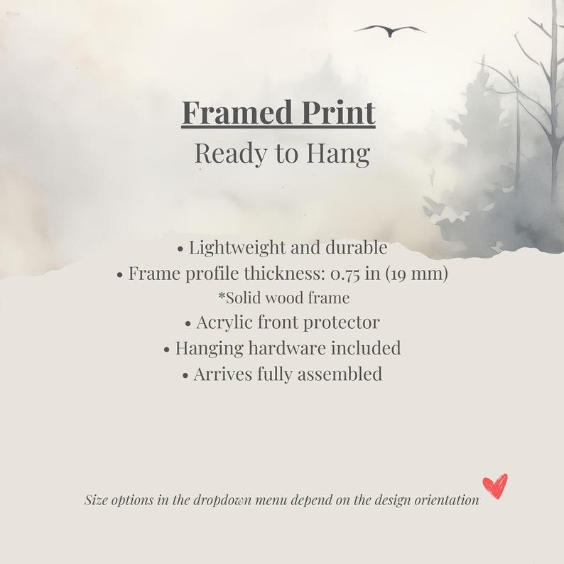 The image is a framed print that is ready to hang.
