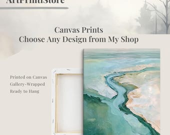 Canvas Wall Art Print of Any ArtPrintiStore Design Gallery Wrapped Unframed Ready to Hang
