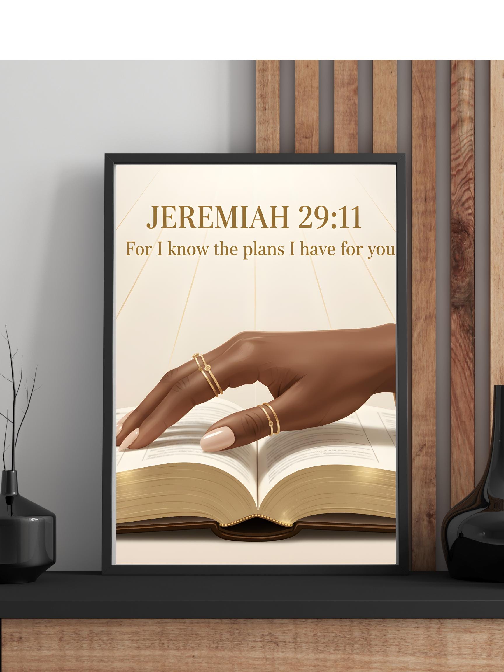 Jeremiah 29:11 Christian Wall Art | Inspirational Bible Verse (digital ...