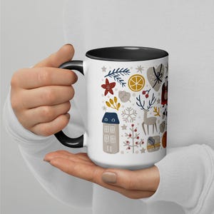 Mug with Color Inside and colourful outside stylish coffee mug everyday mug gift mug perfect gift for yourself