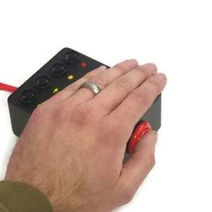 Contrôleur de bouton USB Qlab et solution de sauvegarde redondante, bouton de démarrage à distance boîtier noir, bouton vert image 4
