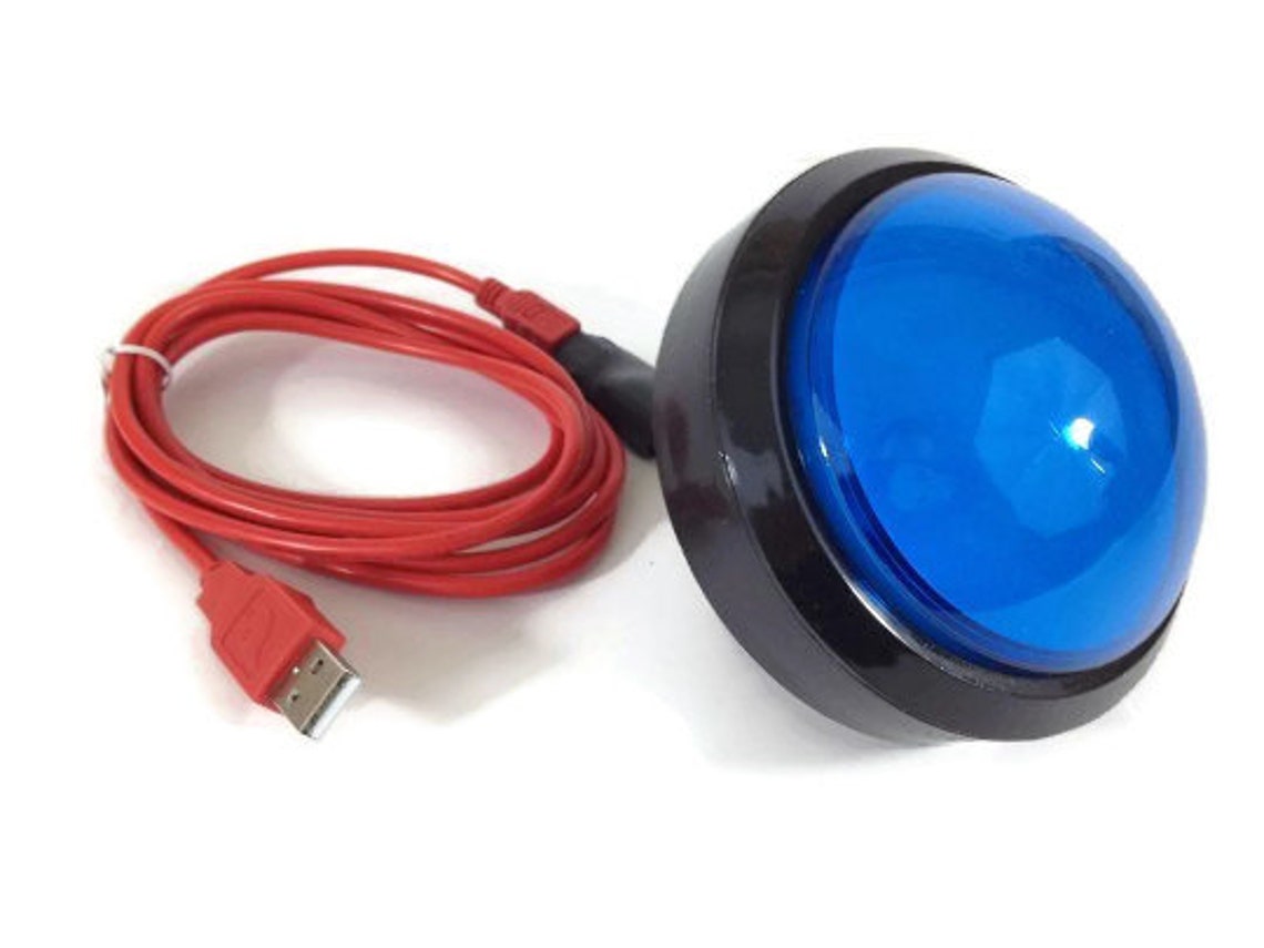 USB Button Big Red Button Red Blue or Green Button DIY Wedding ...