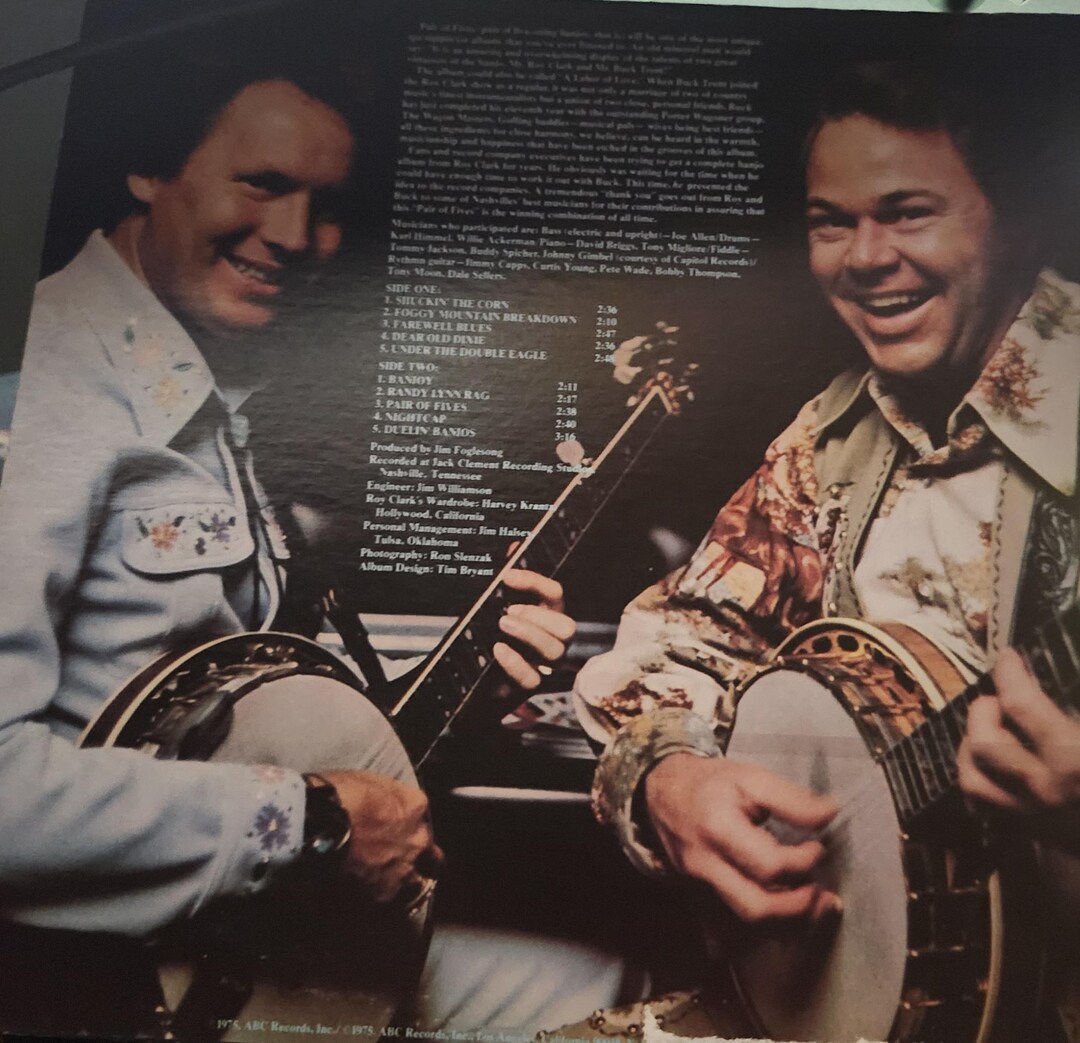 A Pair of Fives - Roy Clark & Buck Trent - Etsy