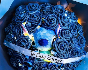 Handmade Stitch Rose Bouquet – Personalized Character Gift