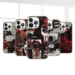 Vampire Phone Case - Horror Dracula Gothic Artwork for iPhone 16 Pro Max 15 14 13 12 11 Plus Samsung Galaxy S25 Ultra S24 S23 S22