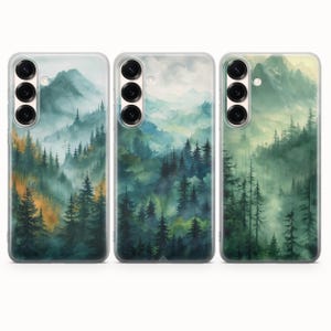 Mountains Phone case Forest Art cover fit for Samsung S25 S24 S23 S22 S21 Plus Ultra FE S10 Galaxy Note 20 A15 A16 A55 A56 A14 A25 A24 A05