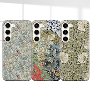 William Morris Phone Case Art Nouveau cover fit for Samsung S25 S24 S23 S22 S21 Plus Ultra FE S10 Galaxy Note 20 A15 A16 A55 A56 A14 A25 A24