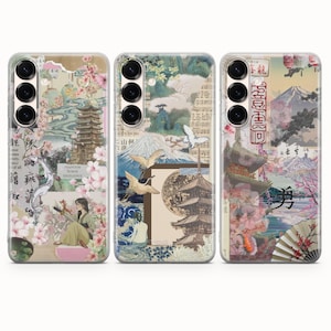 Japanese Phone Case Anime Mood board fit for Samsung S25 S24 S23 S22 S21 Plus Ultra FE S10 Galaxy Note 20 A15 A16 A55 A56 A25 A24 A05