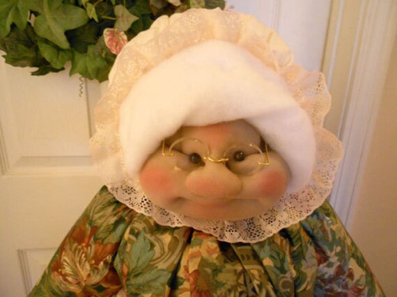 Vacuum Cover Soft Sculpture Grandma Jeweltone Patchwork with Hearts
