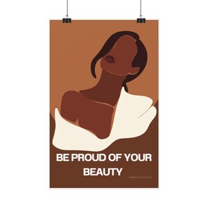 Empowering Black Woman Art Print, Inspirational Home Decor
