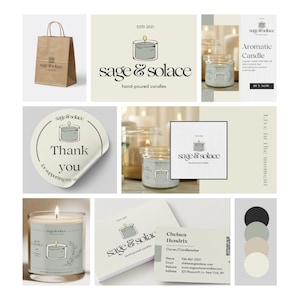 DELUXE Custom Branding Kit - Business Logo - Brand Mood Board - Social Media Posts - Graphic Design