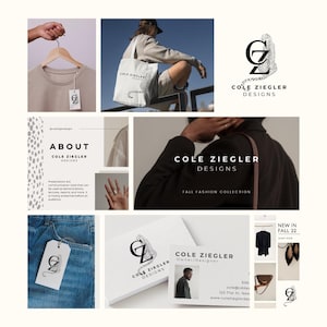 DELUXE Custom Branding Kit - Business Logo - Brand Mood Board - Social Media Posts - Graphic Design