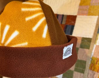 Teeny Fleece Beanie - Sunshine 2 Tone