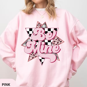 Be Mine Sweatshirt, Valentines Day Shirt, XOXO Sweatshirt, Women Valentines Day Sweatshirt, Heart Sweatshirt, Plaid Be Mine Valentine&#39;s Day
