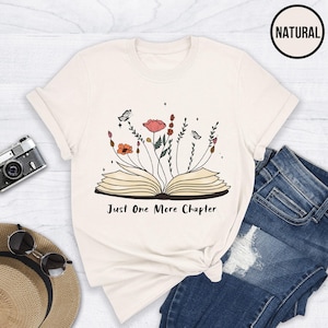 Just One More Chapter Shirt, Book Lover Gift, Book Nerd Shirt, Reading Shirt, Readers Shirt, Bookworm Shirt, Librarian Shirt, Funny Reading