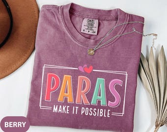 Comfort Colors Para Shirt: Teacher Assistant Tee