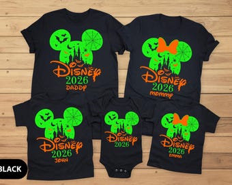 Disney Halloween 2026 Custom Shirt, Custom Halloween Disney Shirt, Disney Family Matching Halloween Tee, Disneyland Shirts, Fall Tee