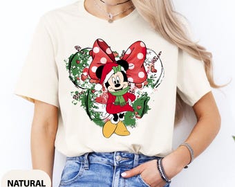 Disney Mickey and Friends Christmas Family Matching Shirt, All Characters Disneyland Xmas Tee, Family Christmas Matching Shirt, Disney Trip