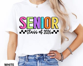 Preppy Senior Class of 2026 Shirt: High School Graduation Tee