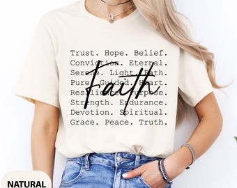 Faith T-Shirt: Christian Inspirational Tee for Women & Men