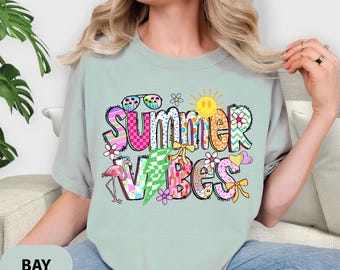 Comfort Colors® Summer Shirt, Trendy Shirt, Hello Summer Shirt, Best Gifts for Her, Beach Shirt, Coastal Aesthetic Flamingo Tee, Ocean Lover