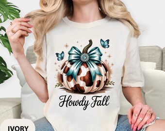 Comfort Colors Howdy Coquette Shirt: Western Thanksgiving Tee