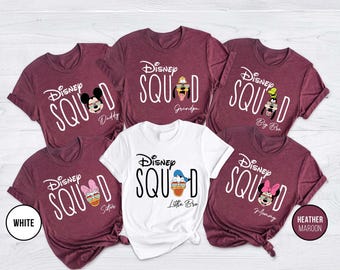 Custom Disney Characters Family Sunglass Shirts, Disney Family Shirts, Disneyworld Shirts Family, Personalized Disney Family Summer Shirts
